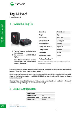 Tag IMU User Manual Preview