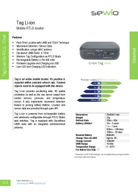 Tag Liion Datasheet Preview