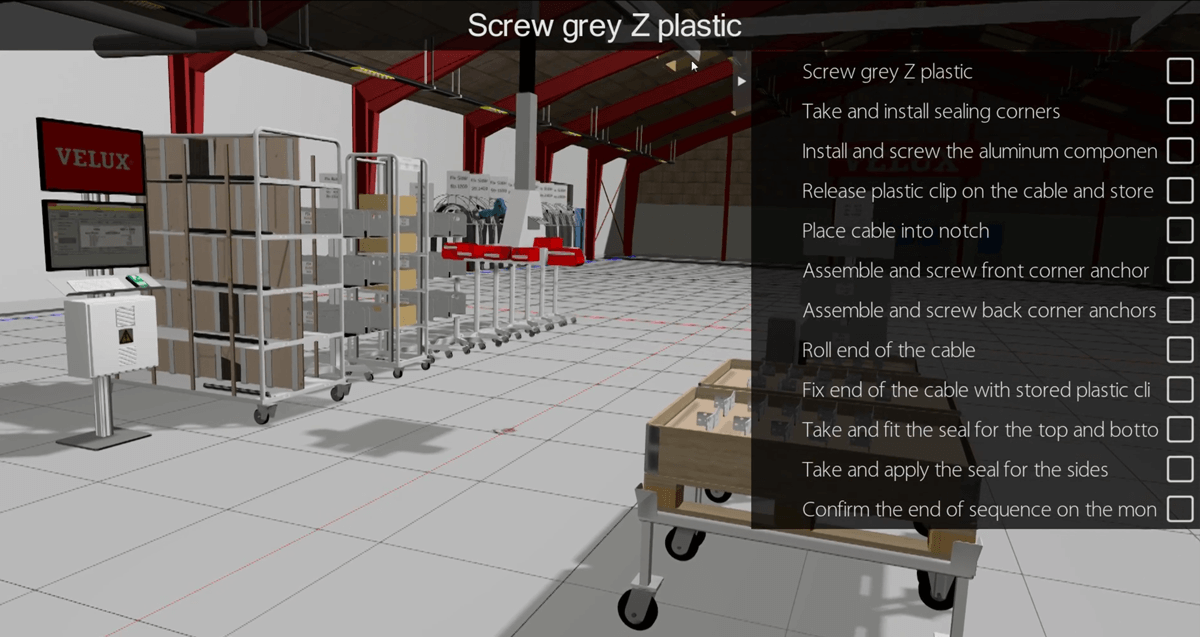 POV camera mode of virtual training